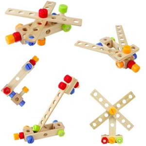 ست اسباب بازی میز ابزار چوبی Wooden tool table toy set -اسباب بازی